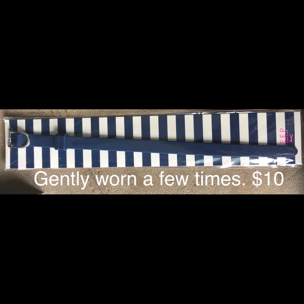 KEEP Collective silicone navy band.